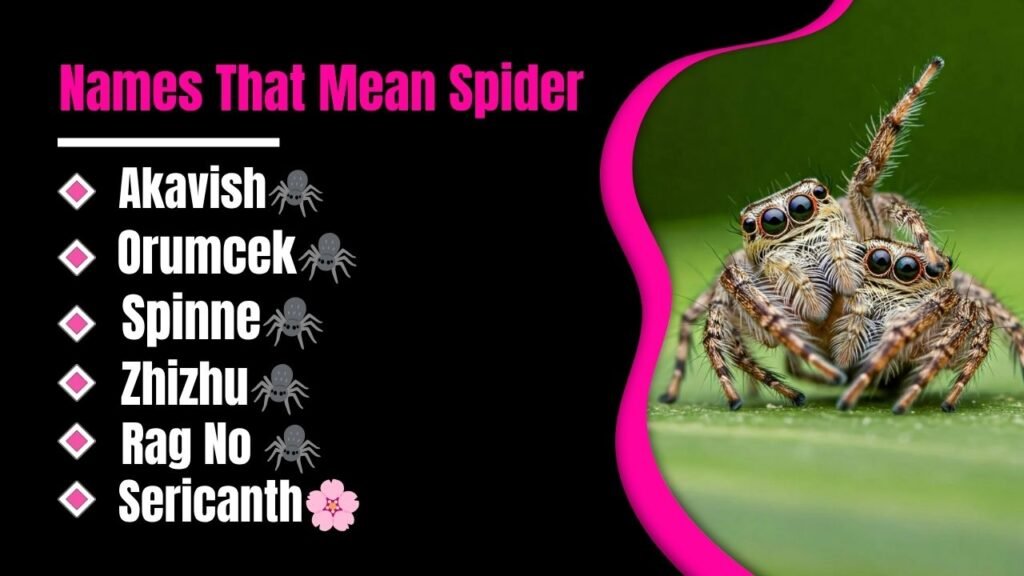 Names That Mean Spider
